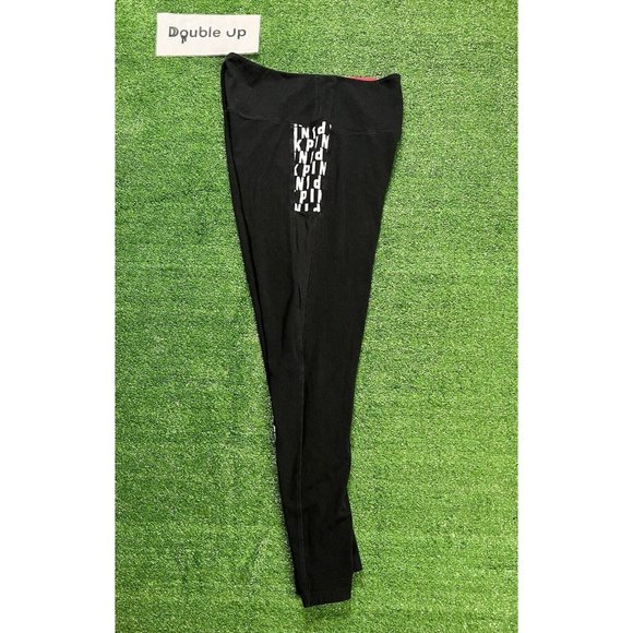 VICTORIAS SECRET VS PINK ULTIMATE Exercise WOMENS Size Large YOGA SPANDEX Black - Picture 5 of 6